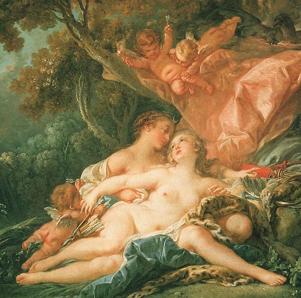 Francois Boucher Jupiter in the Guise of Diana and the Nymph Callisto China oil painting art